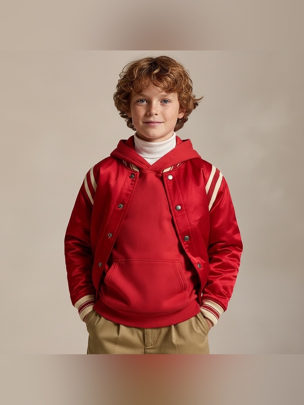 Polo Ralph Lauren Big Boys Polo Ball Satin Rally Jacket